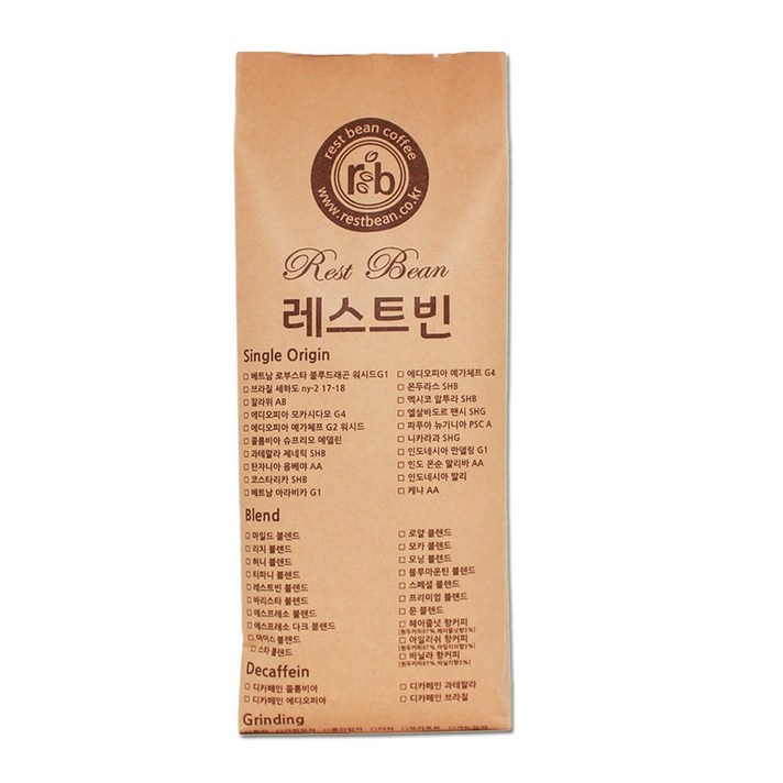 레스트빈 케냐 AA 1kg, 원두콩(홀빈)