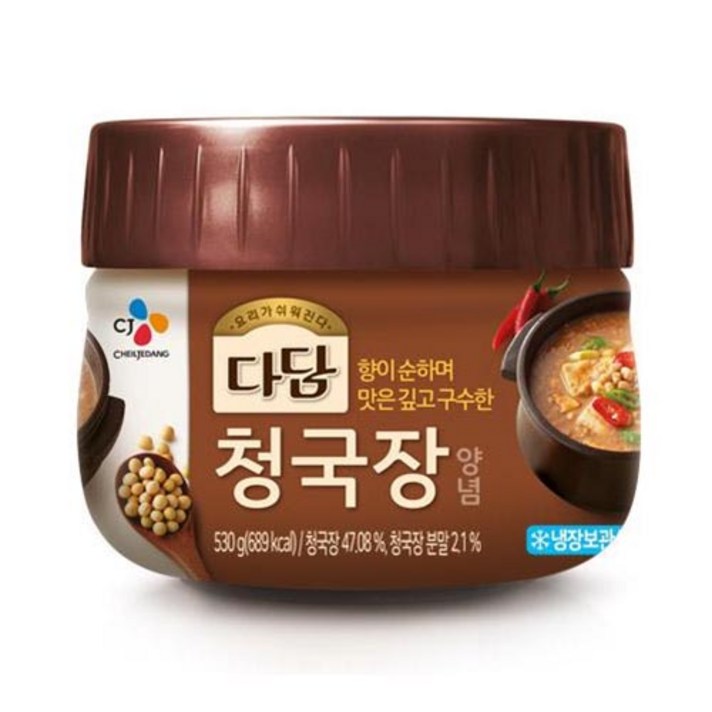 cj제일제당(주) 다담 청국장양념, 530g, 1개