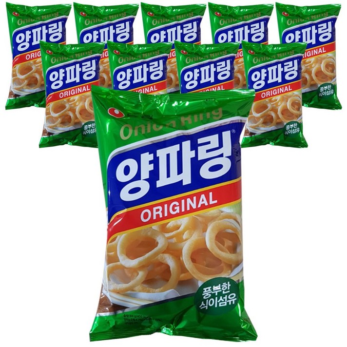 농심 양파링 오리지널, 84g, 10개