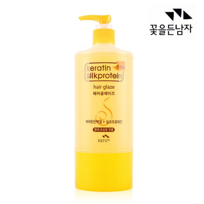 F_꽃을든남자 케라틴 실크프로테인 헤어글레이즈500ml, 단일 수량