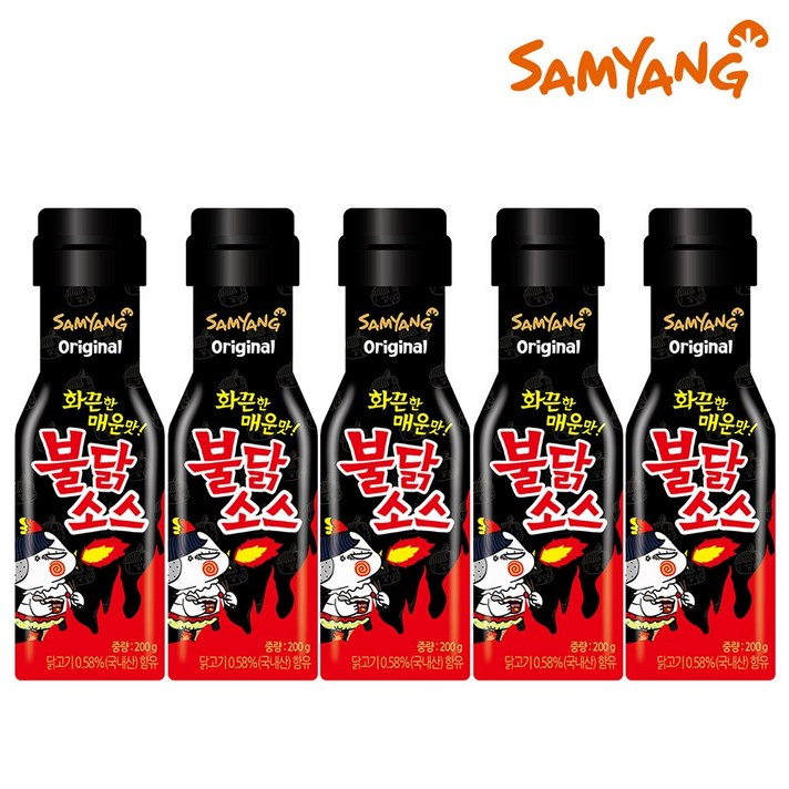 삼양 불닭소스, 200g, 5개