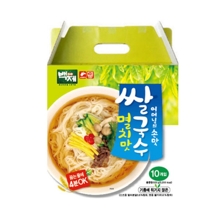 백제 멸치맛 쌀국수, 920g, 1개