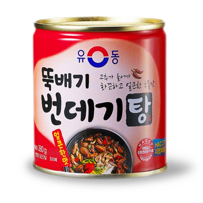 유동 YD006)유동 번데기탕 얼큰한맛 280g 10캔