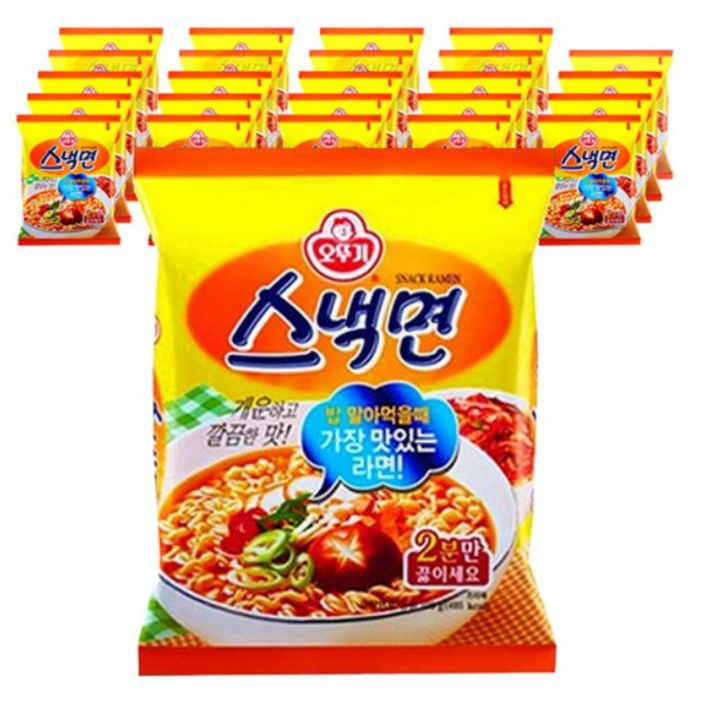 오뚜기 스낵면 108g, 25개