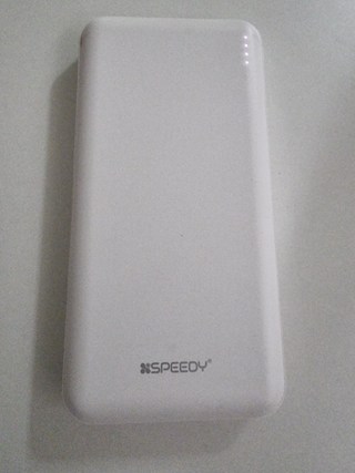 SPEEDY 슬림 듀얼 보조배터리 10000mAh + C타입 케이블 + 8핀 젠더, BND-2PCPPB100A, 화이트 이미지