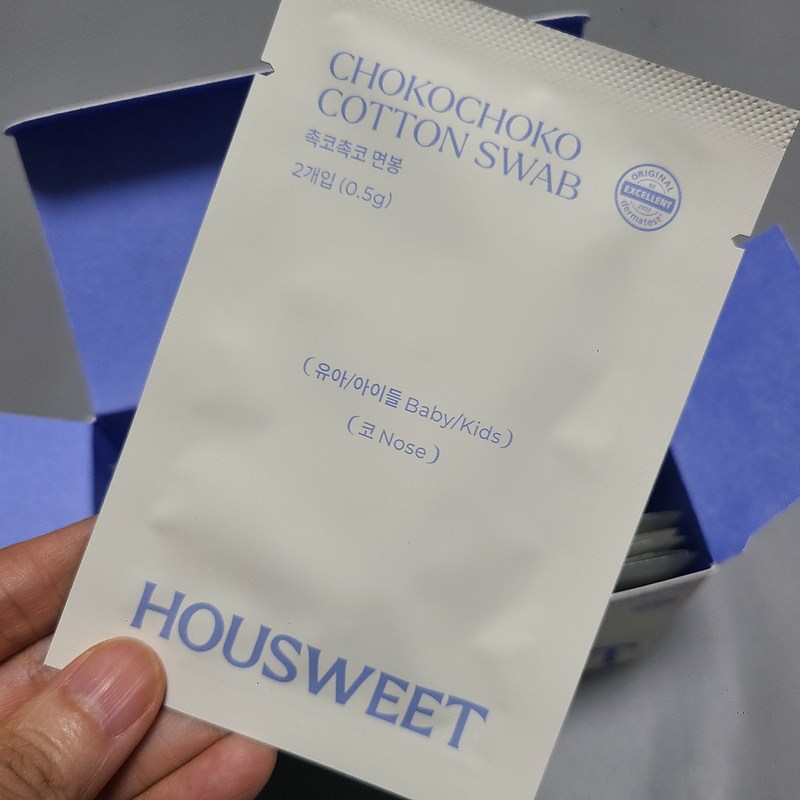 하우스윗 유아용 촉코촉코 면봉, 28개입, 1개