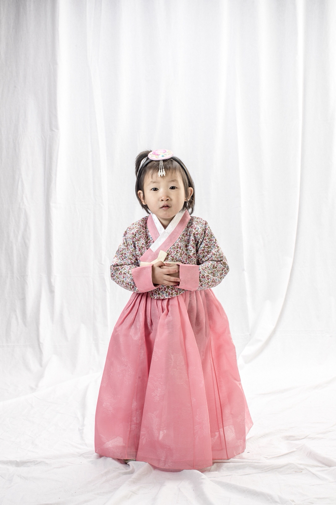 소담예인 꽃채운마음 리버티 여아한복