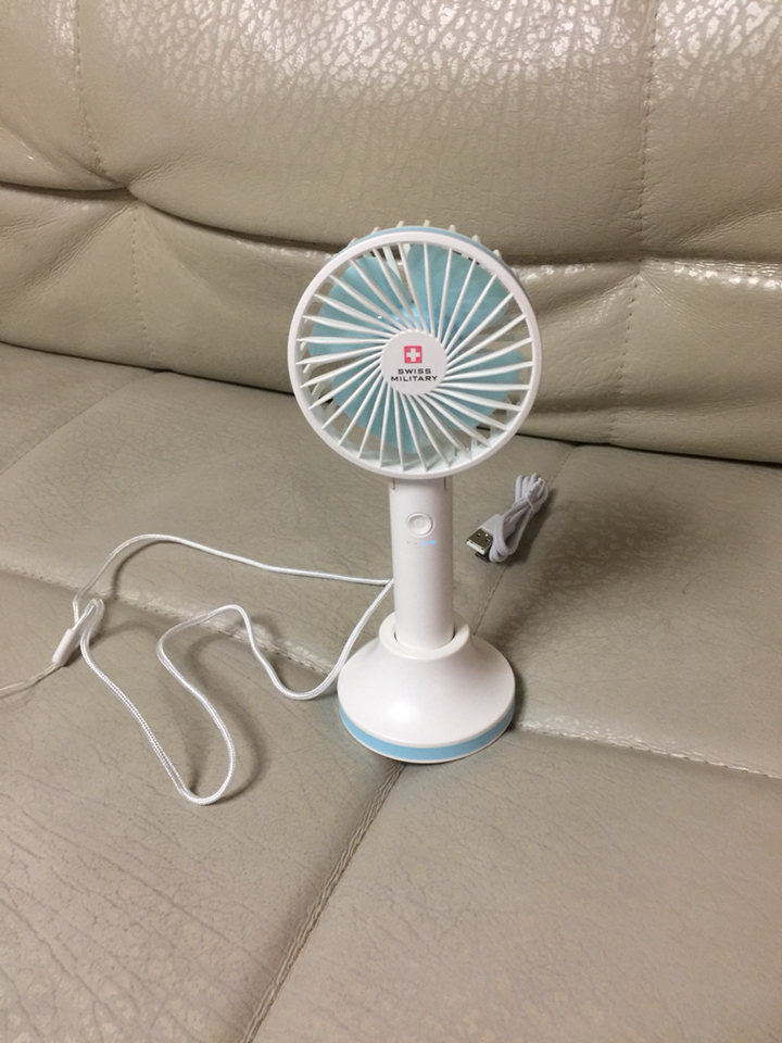 스위스밀리터리 휴대용 핸디형 USB 미니선풍기