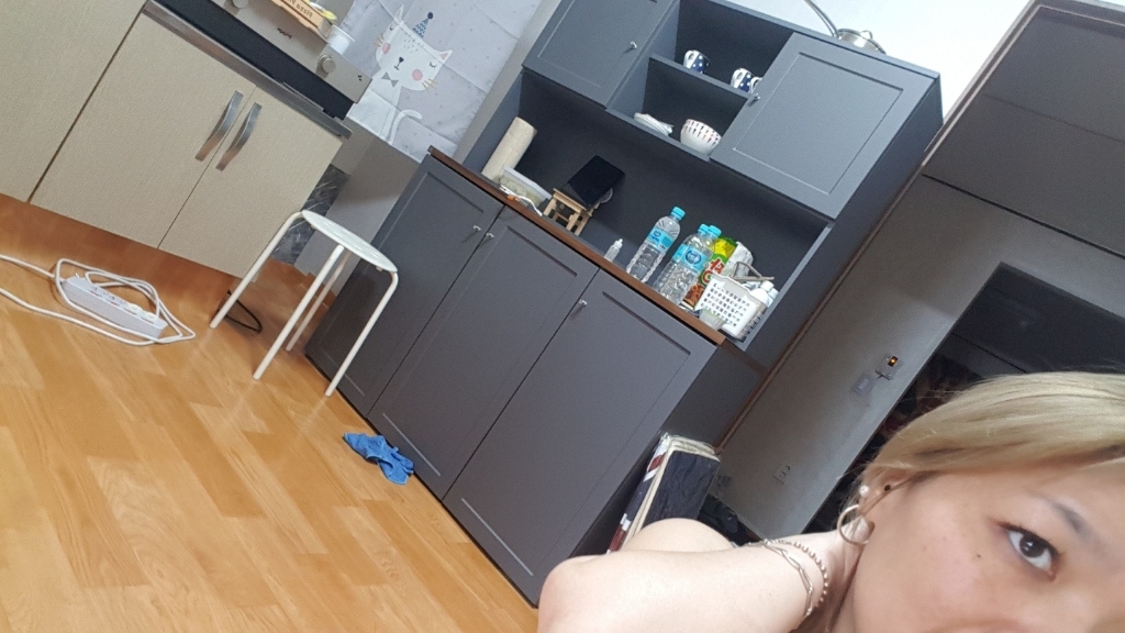 [1만원 중] 셰리 그레이 1200 주방수납장 상부장세트