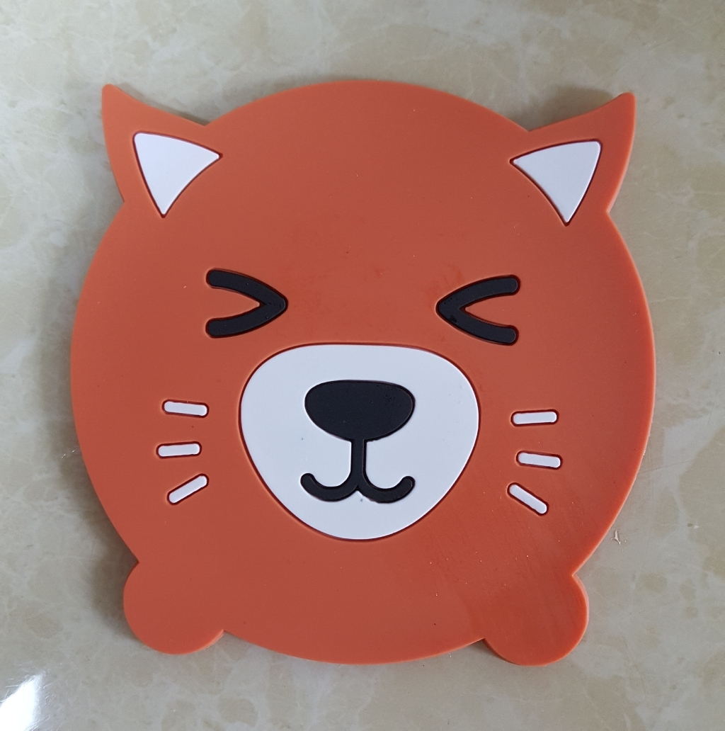 블럭마트 실리콘 컵받침