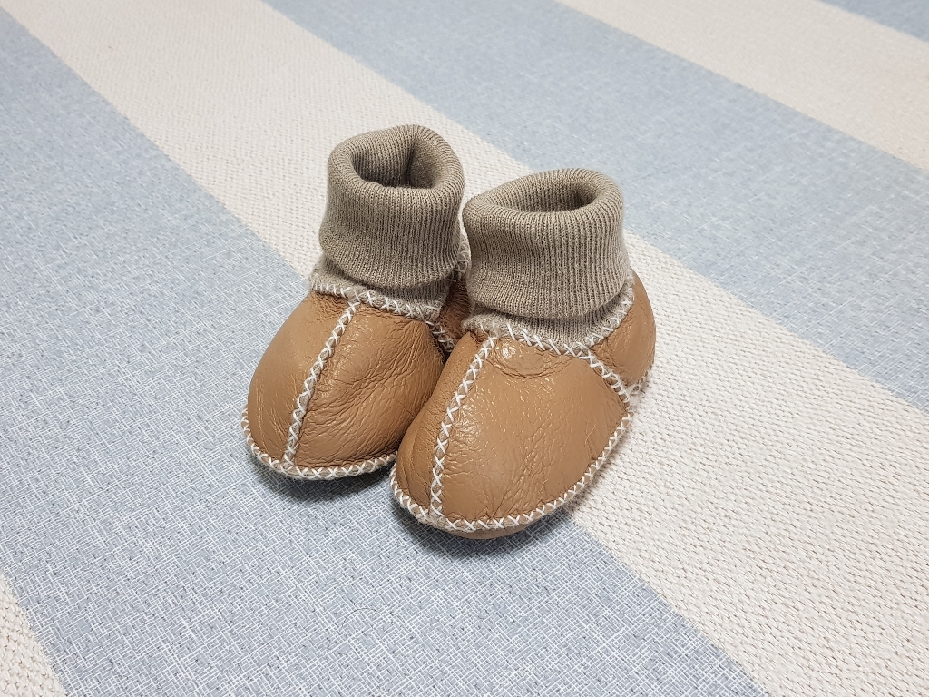 조이멀티 발목 니트 양털양가죽 보행기화