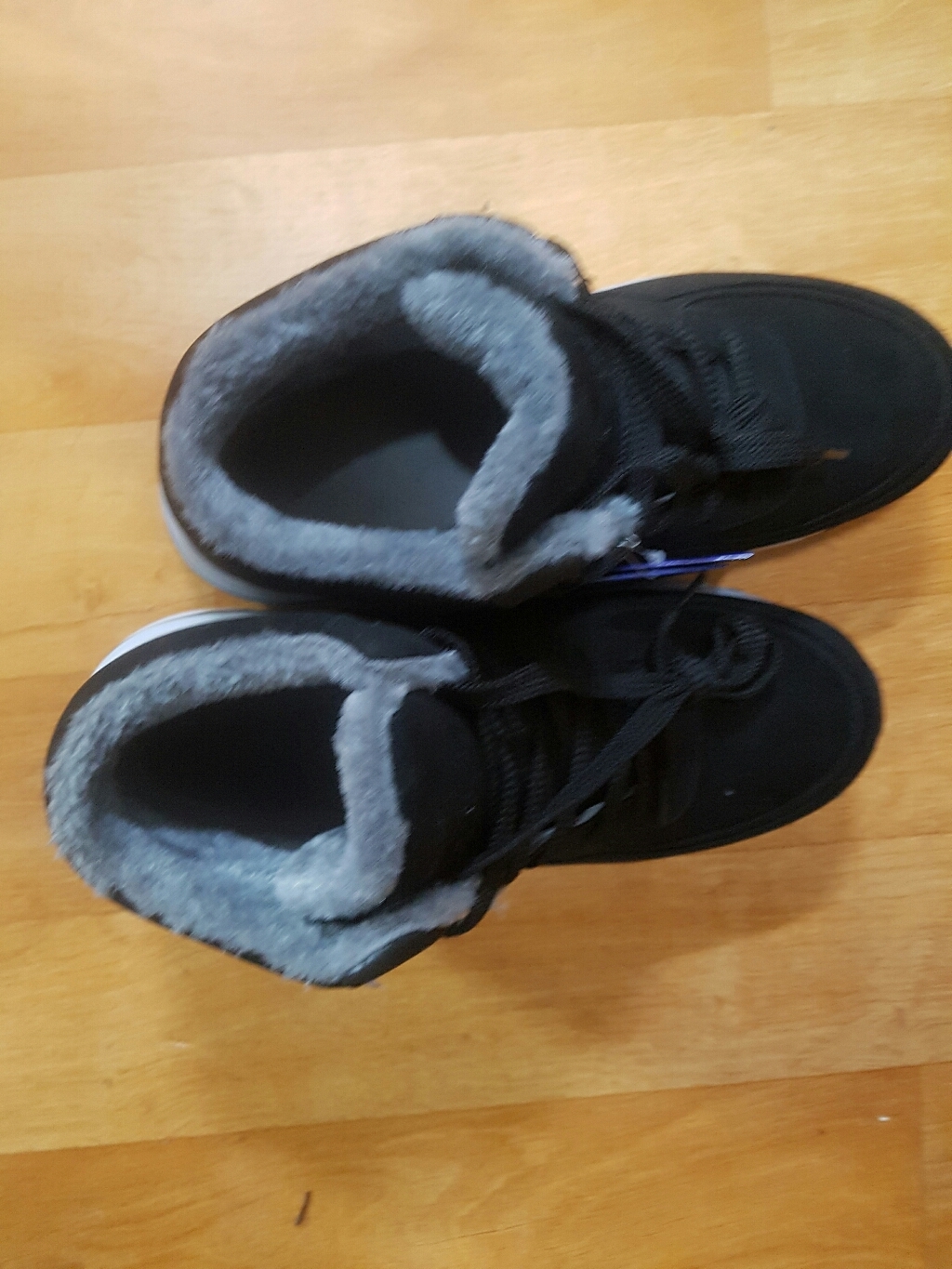 아크라 남성용 하이탑 털 운동화