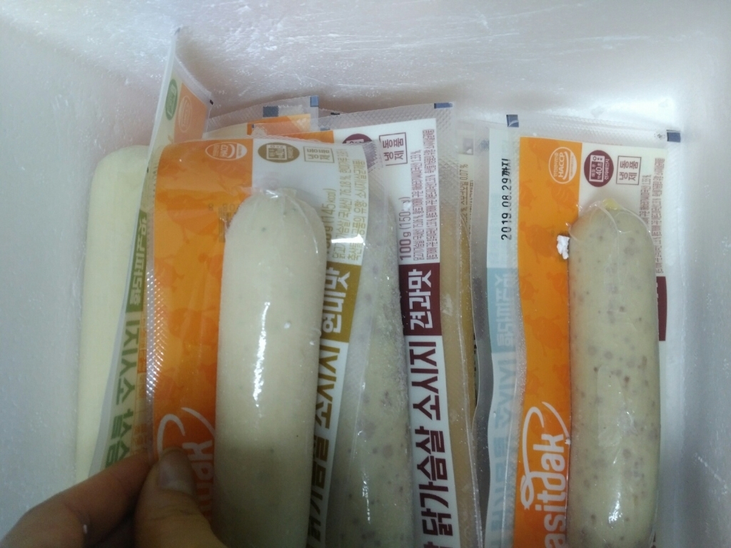 맛있닭 닭가슴살 소시지 혼합 X 리뷰후기