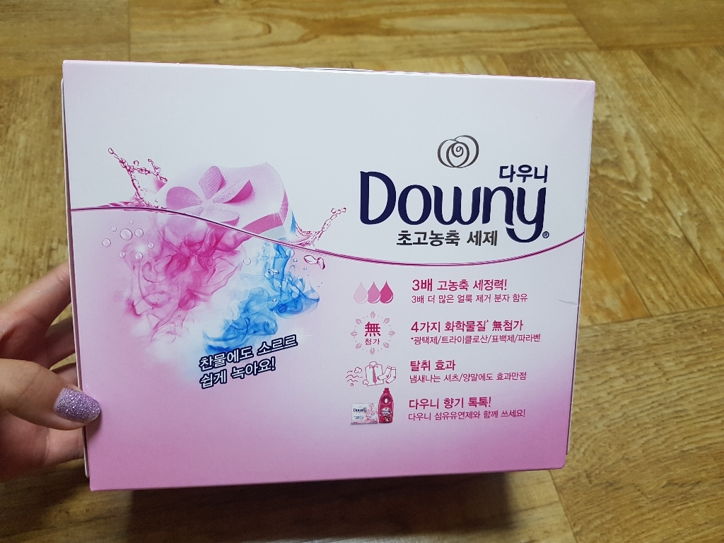 다우니 프리미엄 폼형 세제 핑크 리뷰후기
