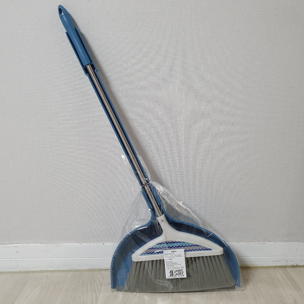 핌 쓰레받기 일체형 빗자루