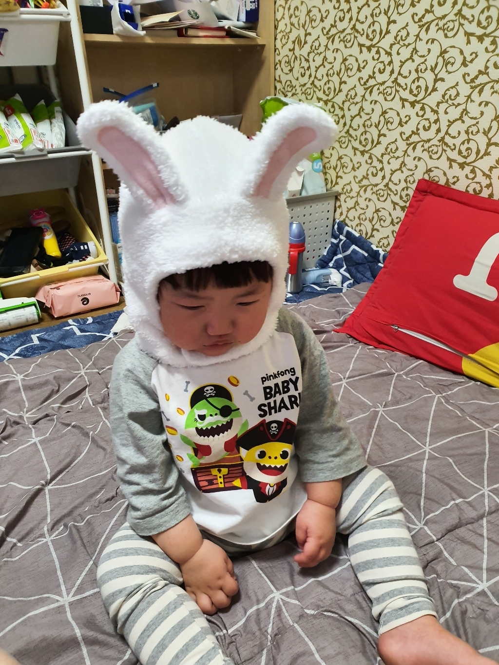 무슈 아동용 애니멀 방한모
