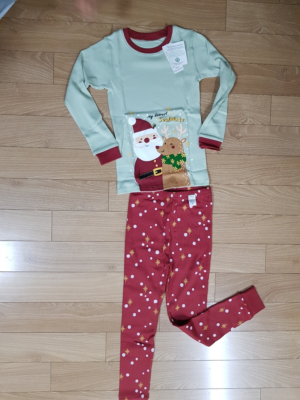 메이키즈 아동용 산타루돌프 오가닉 20수 후라이스