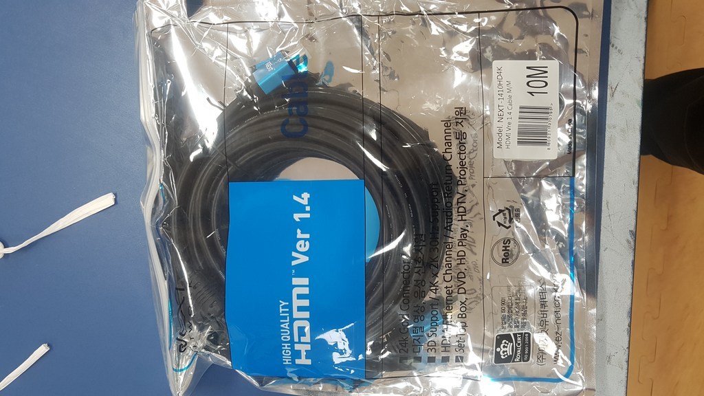 마하링크 마이크로 HDMI 20 ULTRA ML-H2C012 골드 케이블 12M 리뷰후기