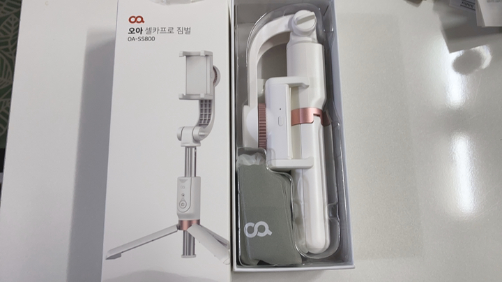 오아 셀카프로 짐벌 블루투스 셀카봉 삼각대 리뷰후기