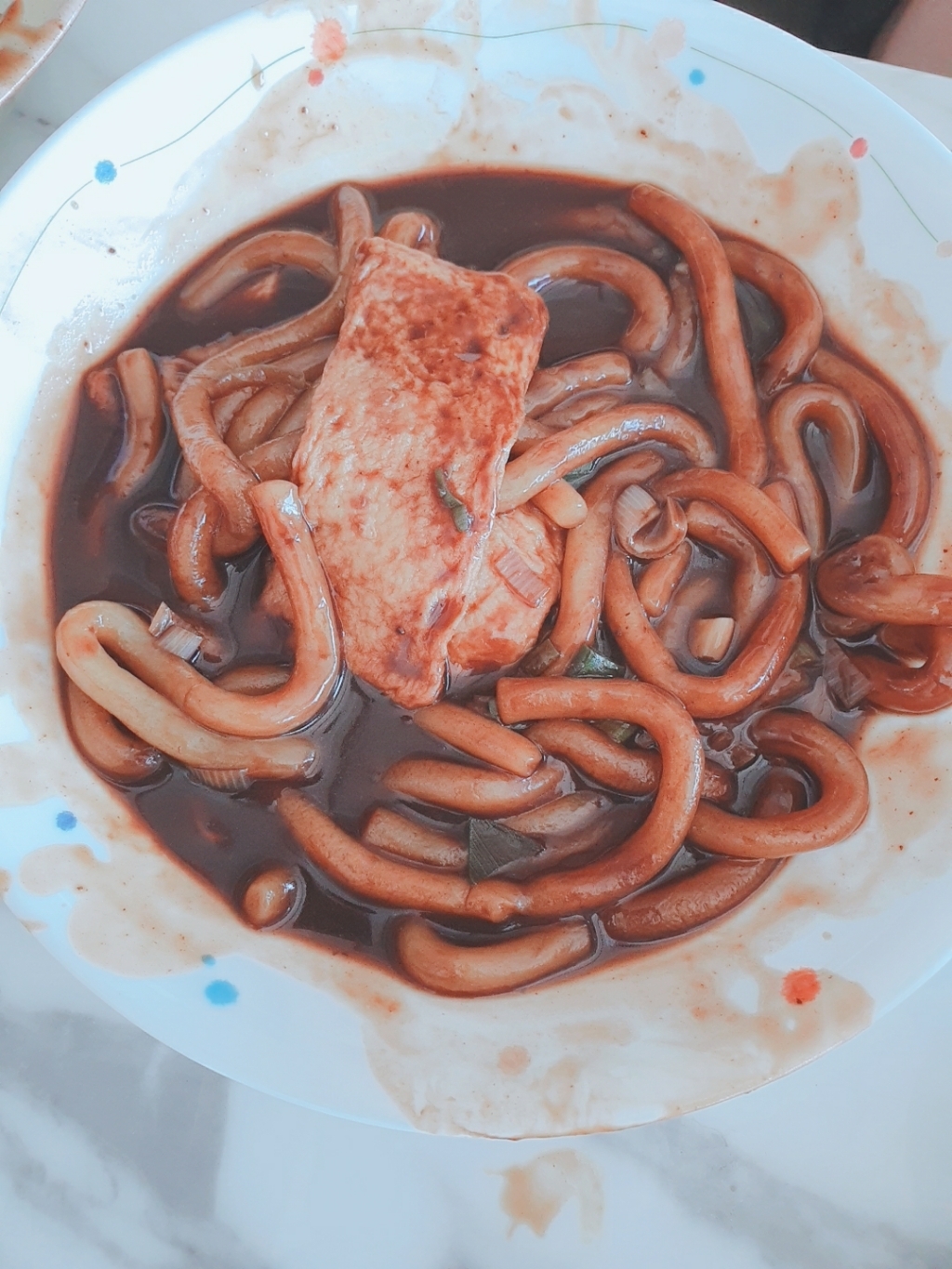 [봉봉스떡볶이] 짜장떡볶이-맵지않음 2인분
