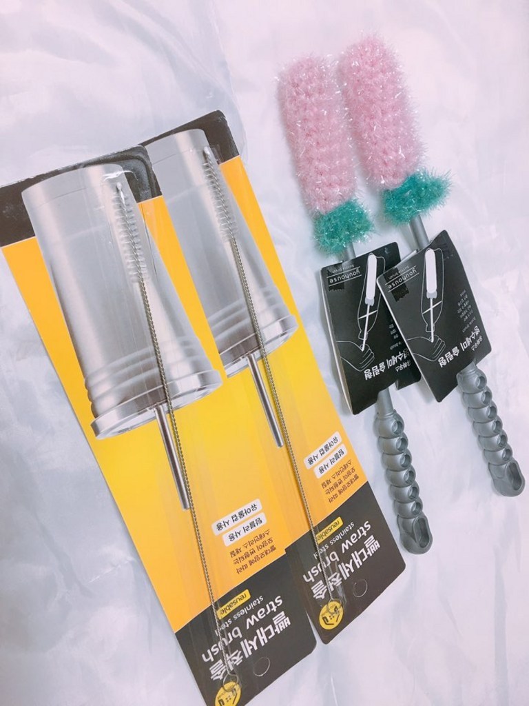 유하우스 아크릴병솔 슬림형 스트로우 브러쉬