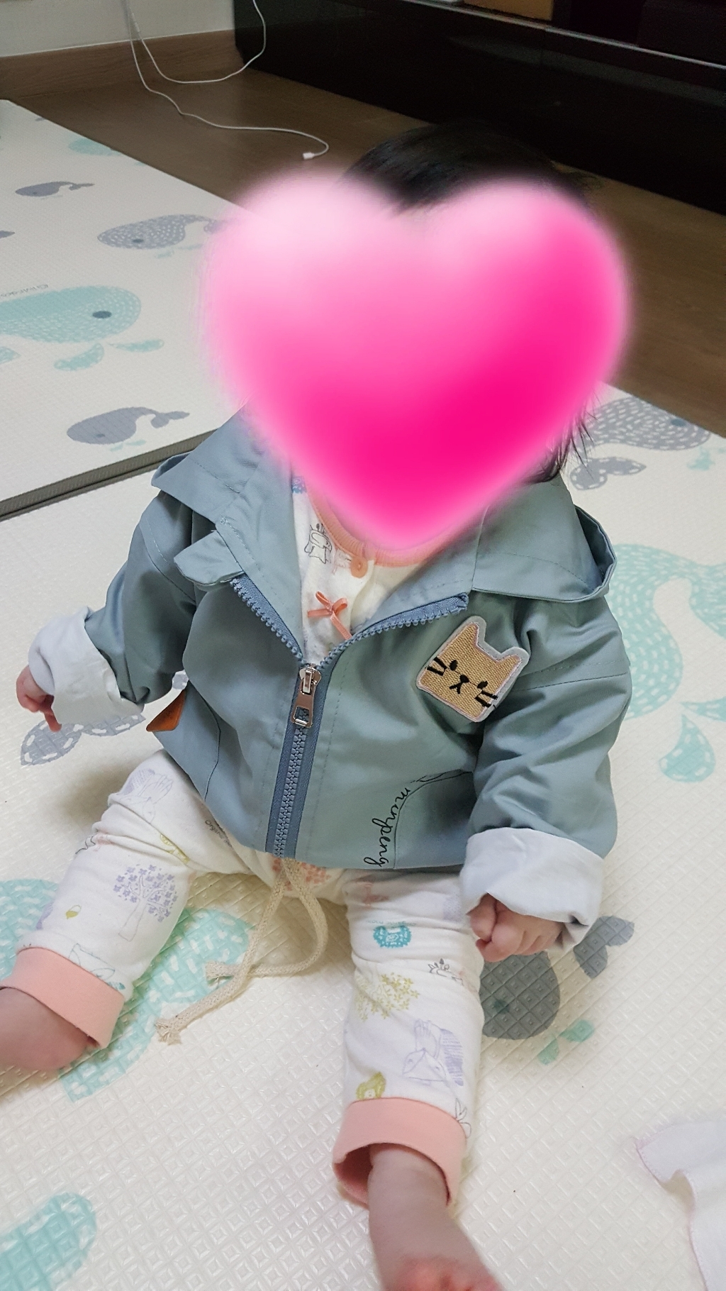 꼰띠키즈 유아용 제제패치 점퍼