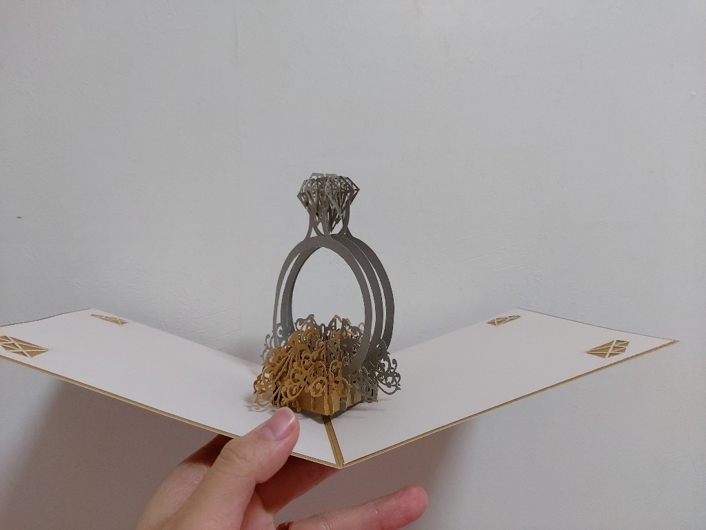 3D 입체카드 생일선물 여자친구 기념일 선물 여친선물 예쁜 편지지