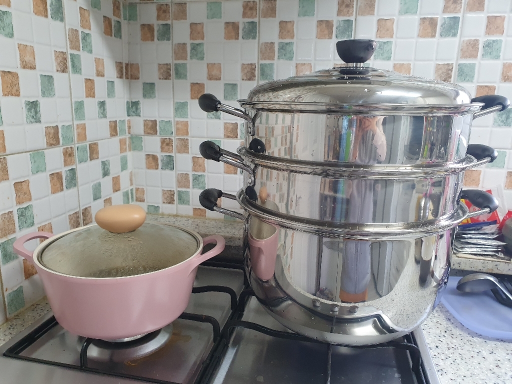 퀸센스 로망 3단 찜냄비 리뷰후기
