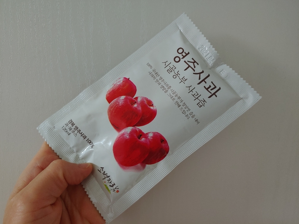 산골농원 소백산 친환경 영주 사과즙 리뷰후기