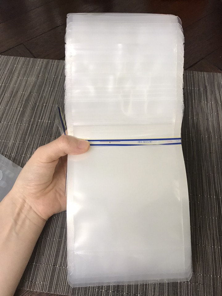 바이올키지 투명 스탠딩 지퍼백 100매