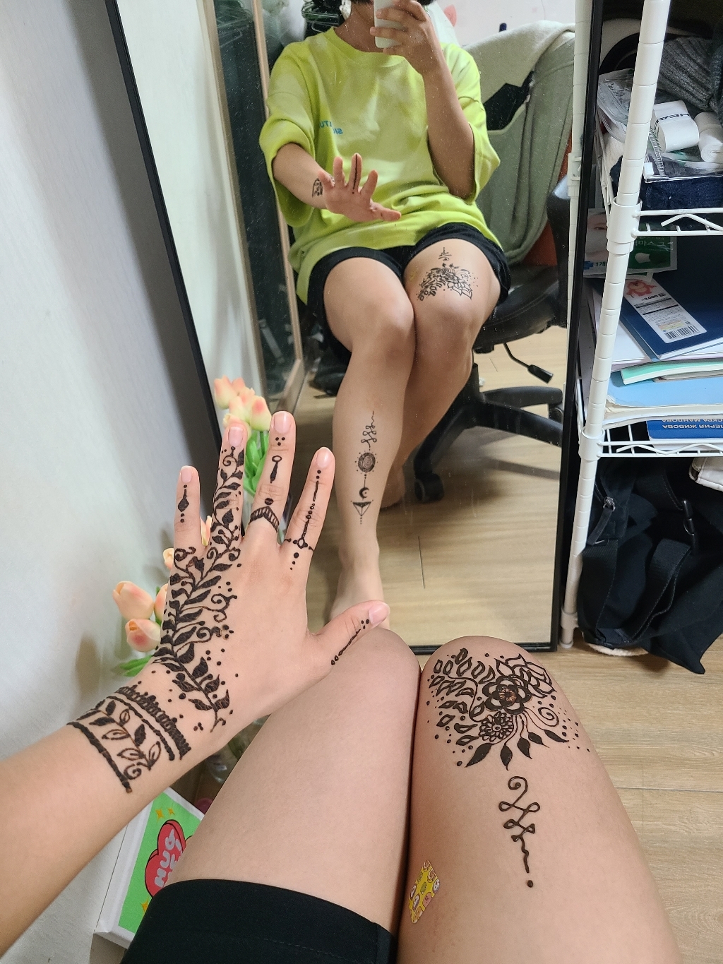 골레차 헤나 타투 염료
