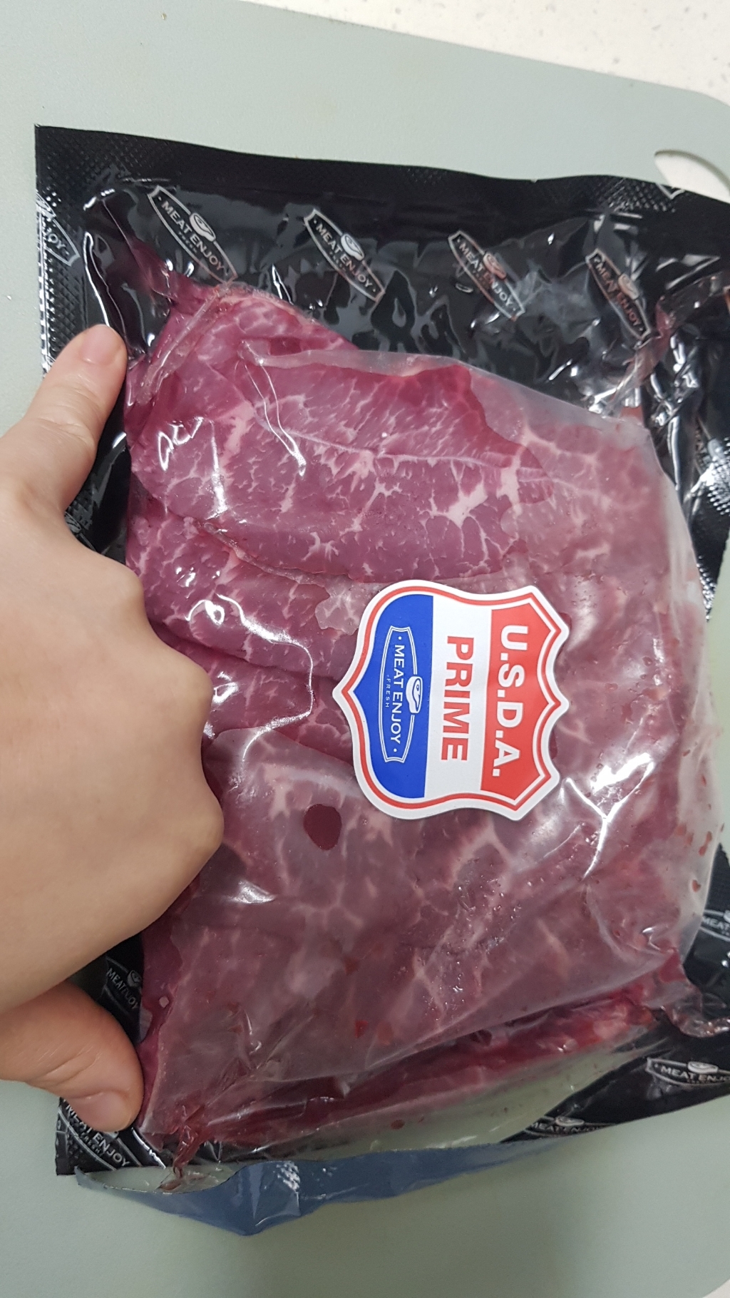 미트엔조이 미국산 프라임 부채살 구이용 리뷰후기