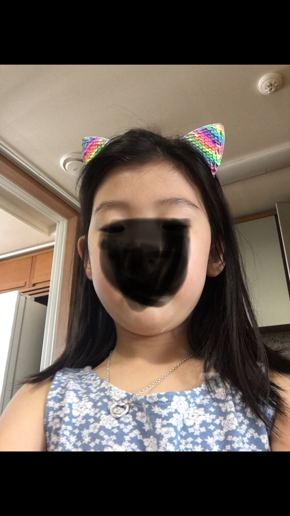 큐티 고양이 양면 여아머리띠 아동헤어밴드