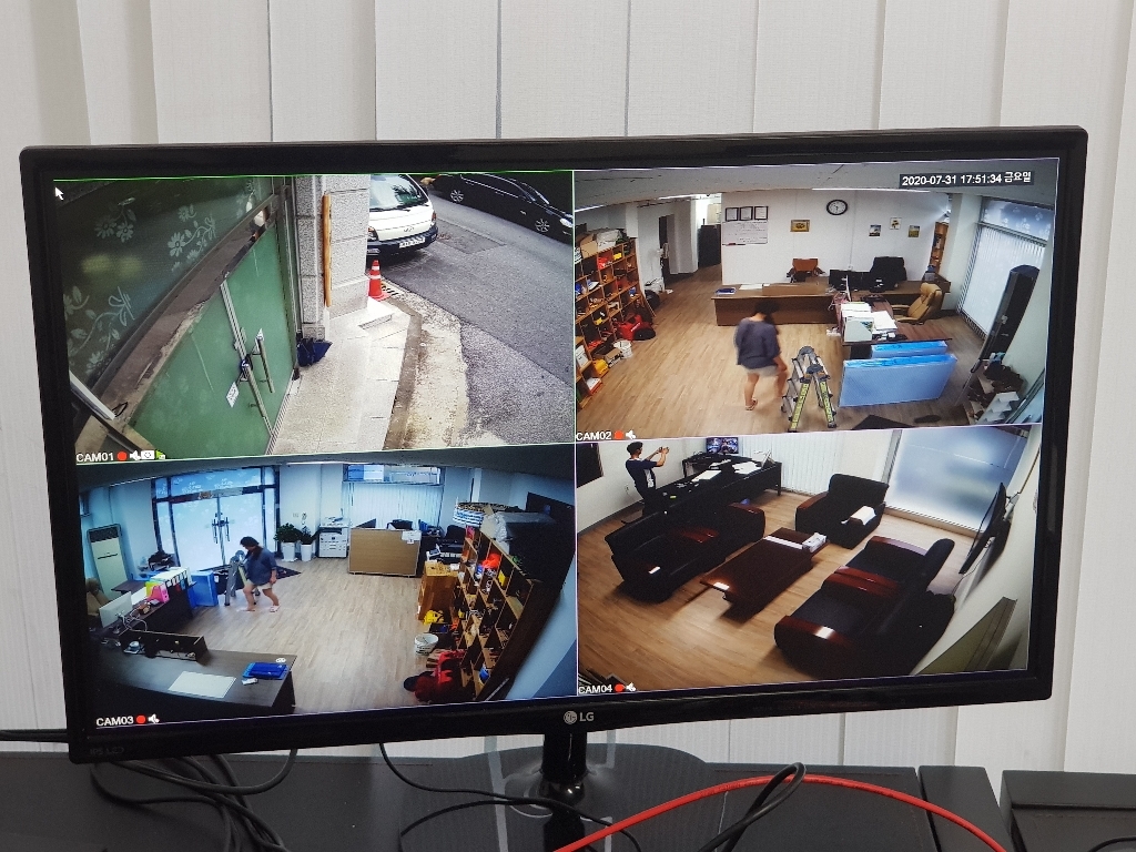 이지피스 500만화소 4채널 풀HD 실내 실외 CCTV 카메라 자가설치 실내외겸용