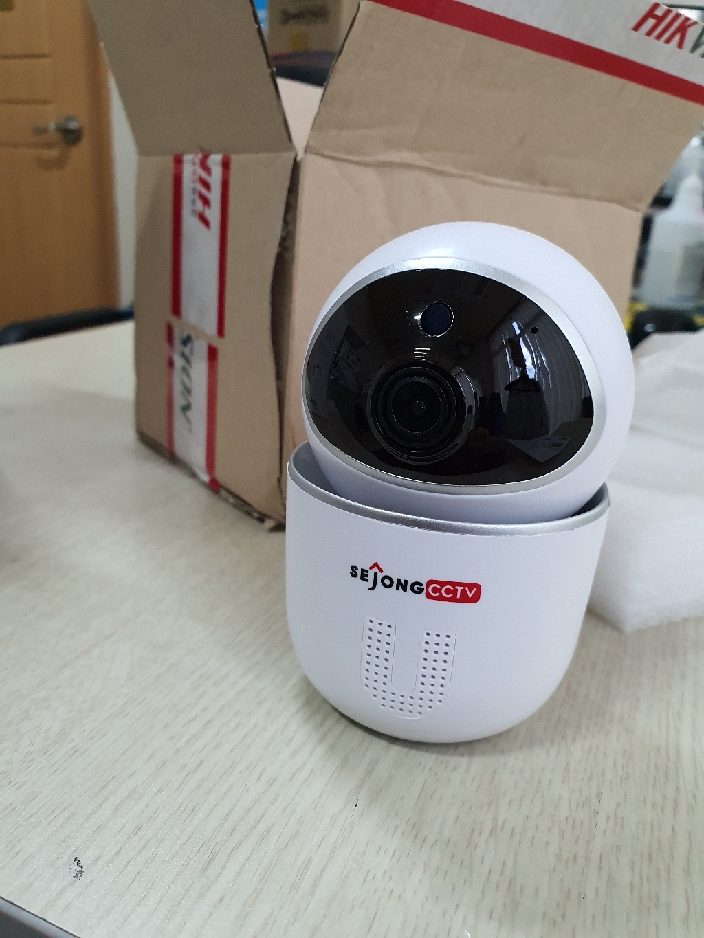 싸드CCTV 펭카 무선 Wi-Fi 실외 적외선 회전형 I카메라 홈캠 아기모니터