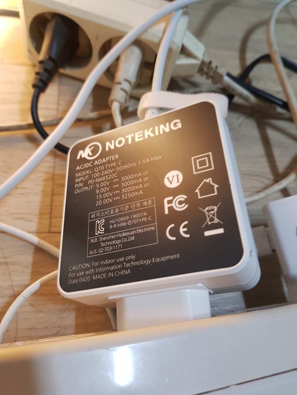 삼성 W18-065N1A D-65AWNKR BA44-00354A 환 충전기 20V 325A 65W USB-C타입 어댑터
