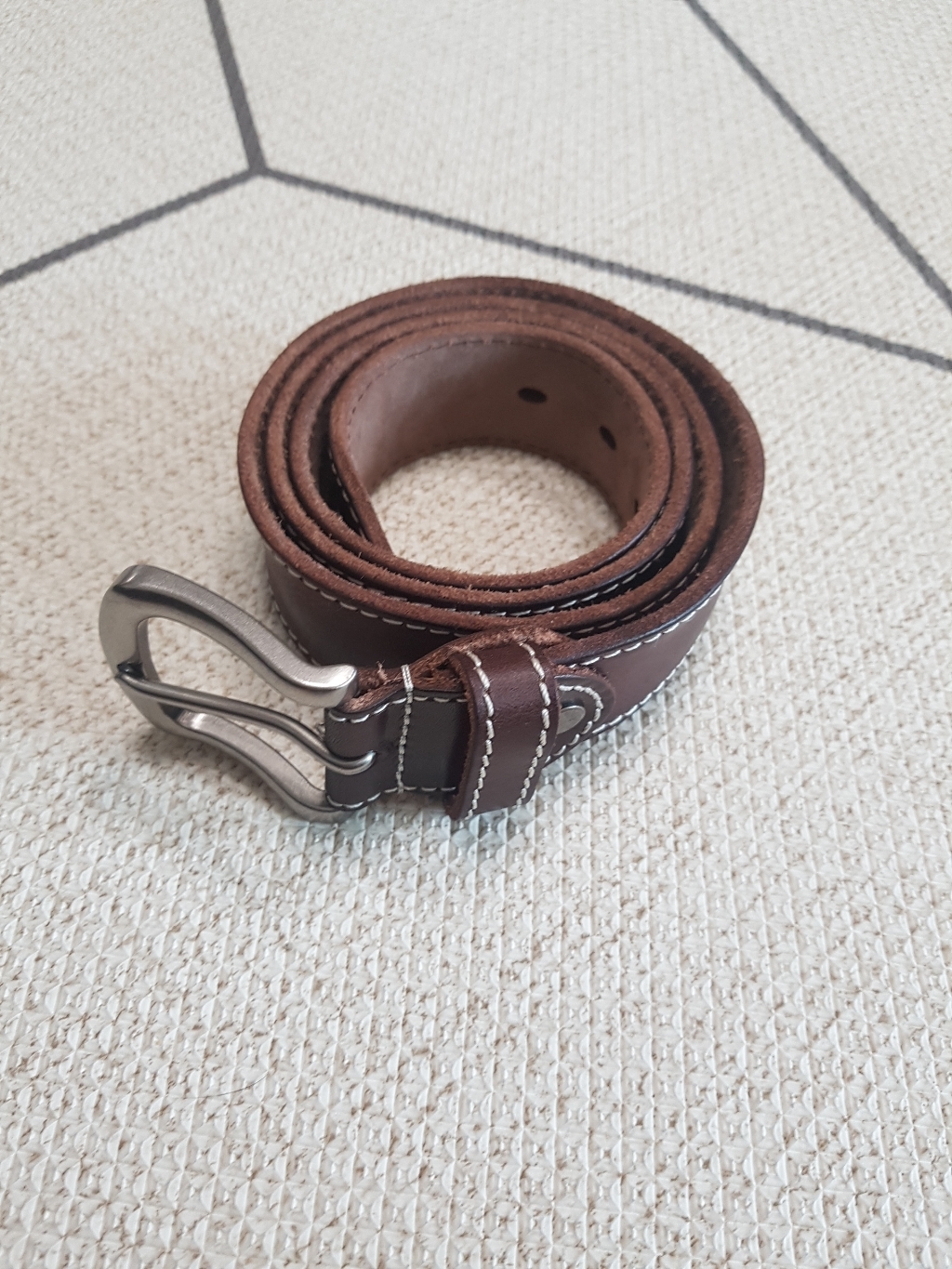 라쉬크 고급 베지터블 소가죽 벨트