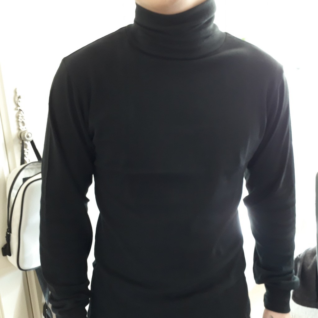 지앤제이 남성용 장목 반목 목티 남녀공용 목폴라 긴팔 티셔츠