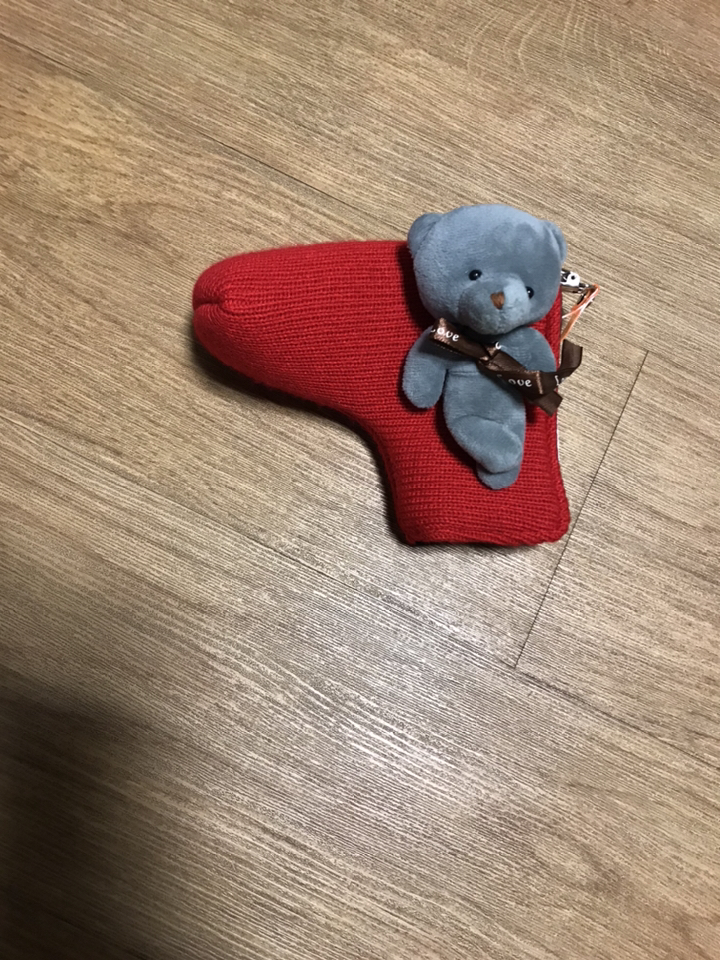 카시야골프 곰돌이 블레이드 일자형 퍼터 커버 리뷰후기