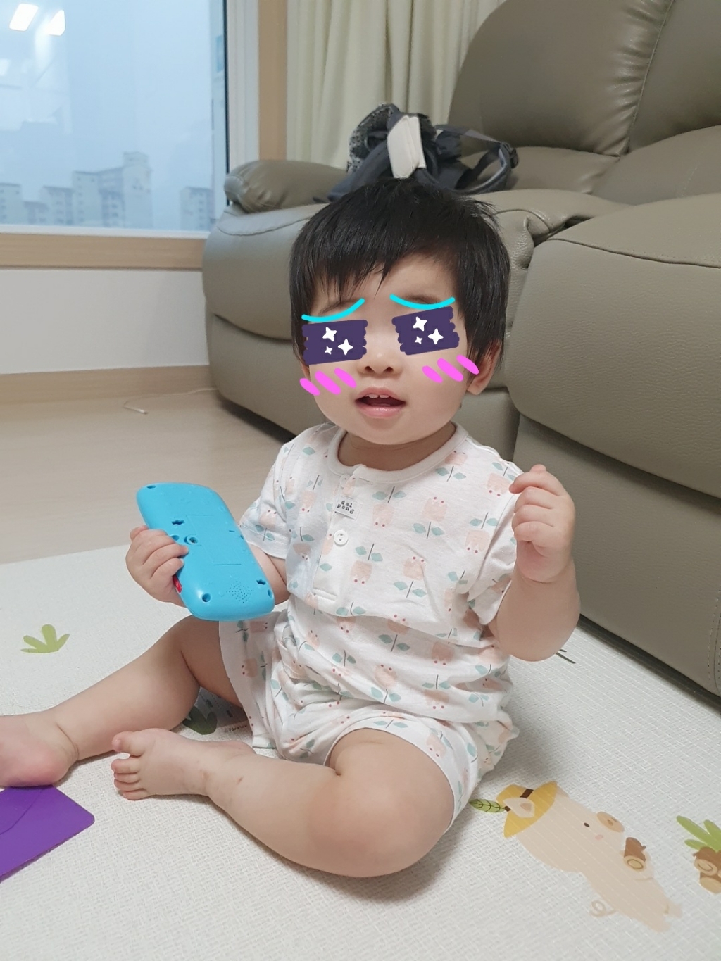 달퐁 아동용 도리스 플라워 반팔 내의 리뷰후기