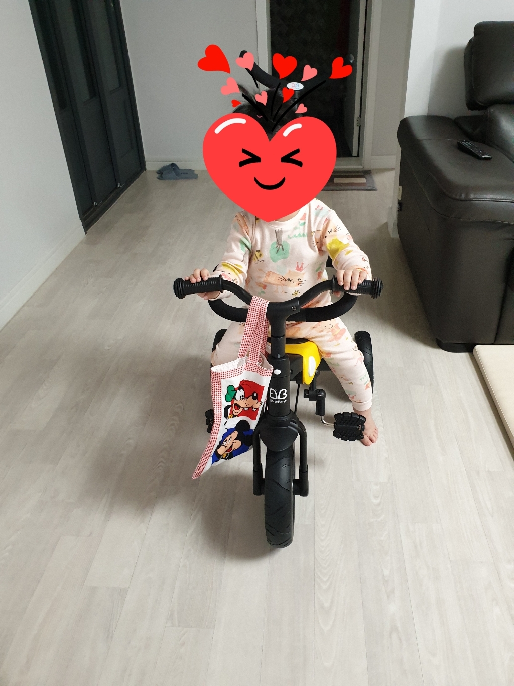 베네베네 벤트라이크 멀티플 접이식 세발자전거 안전가드