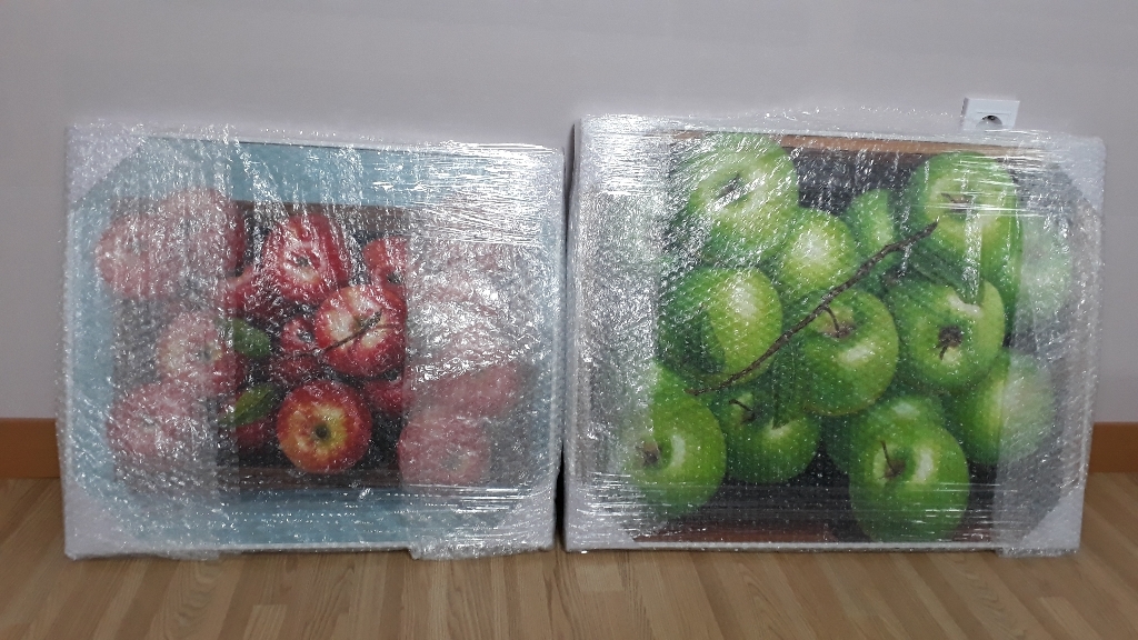 KNH ART 사과그림 청사과 재물운 복 들어오는 사과그림액자