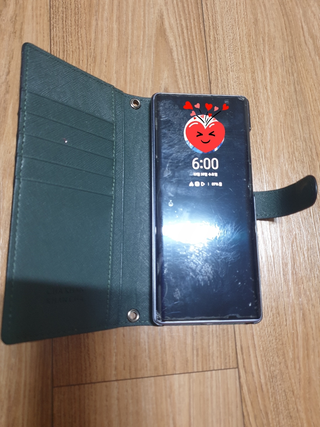 칸차 LG WING 엘지 윙 다담 사피아노 심플 지갑형 가죽 핸드폰 케이스 LM F100 지폐 카드 수납 다이어리 휴대폰 리뷰후기