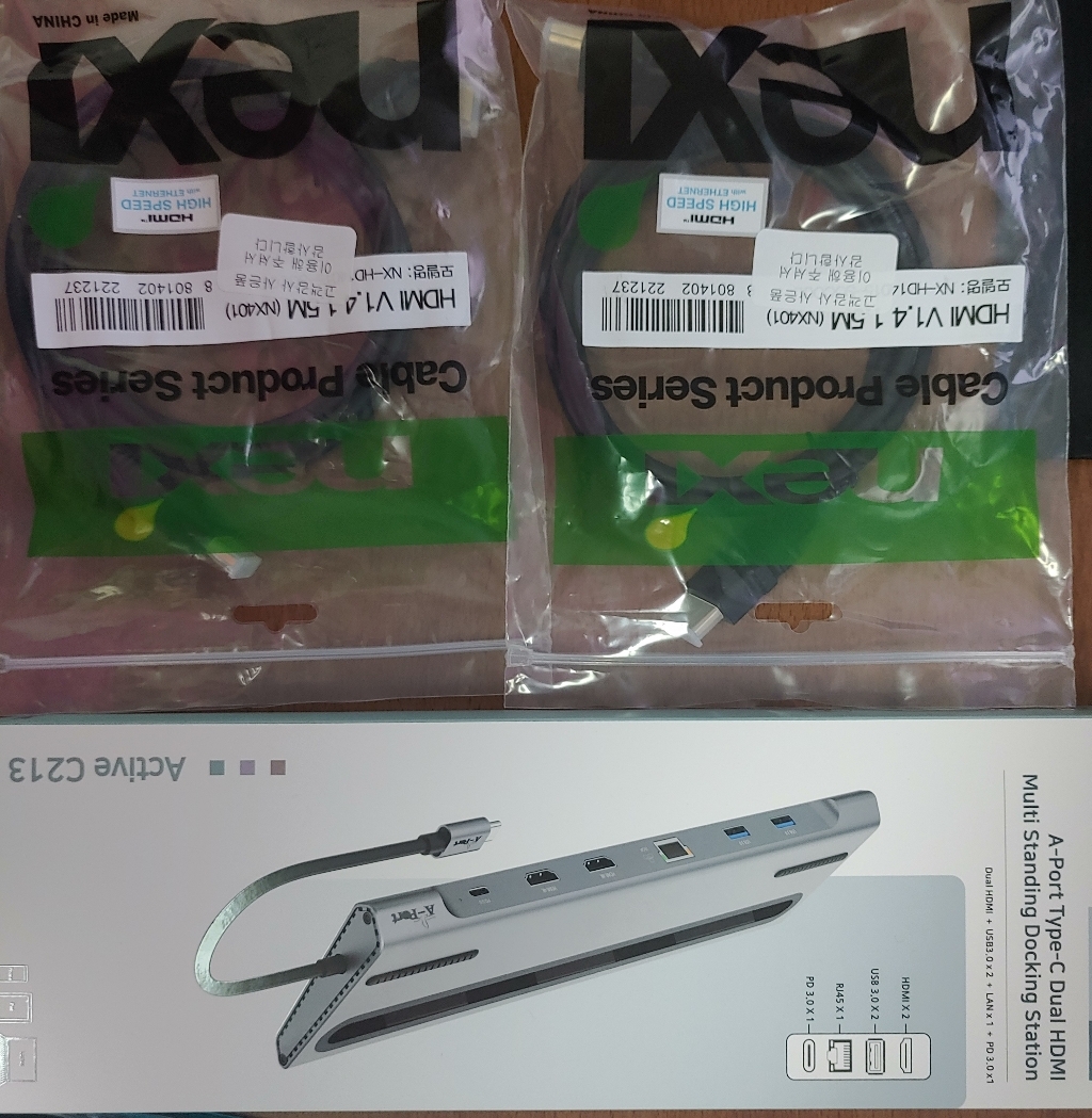 에이포트 C타입 듀얼 HDMI 멀티 도킹 스테이션 리뷰후기