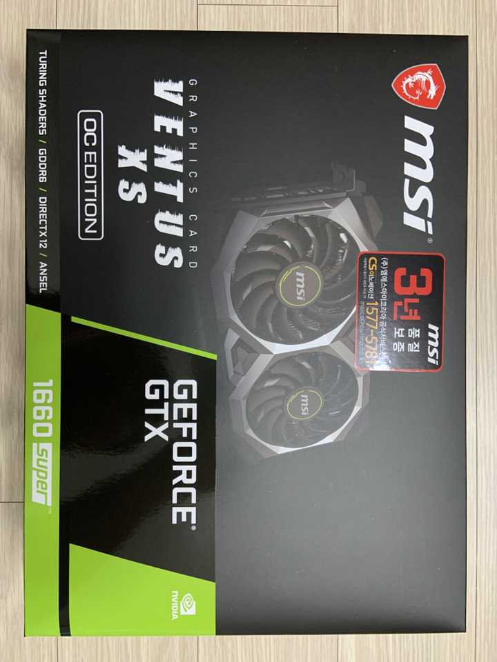 SI 지포스 TX 1660 SUER 벤투스 S OC 그래픽카드 D6 B