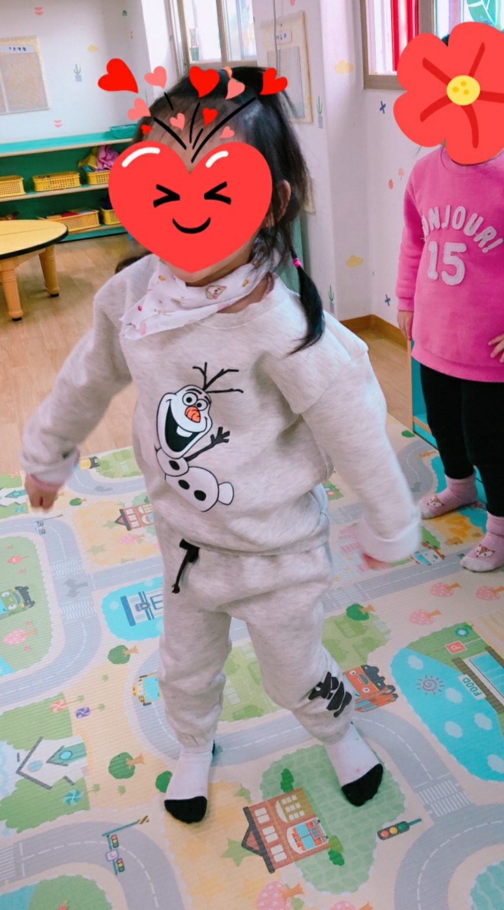 골든래빗 겨울왕국 올라프 기모세트