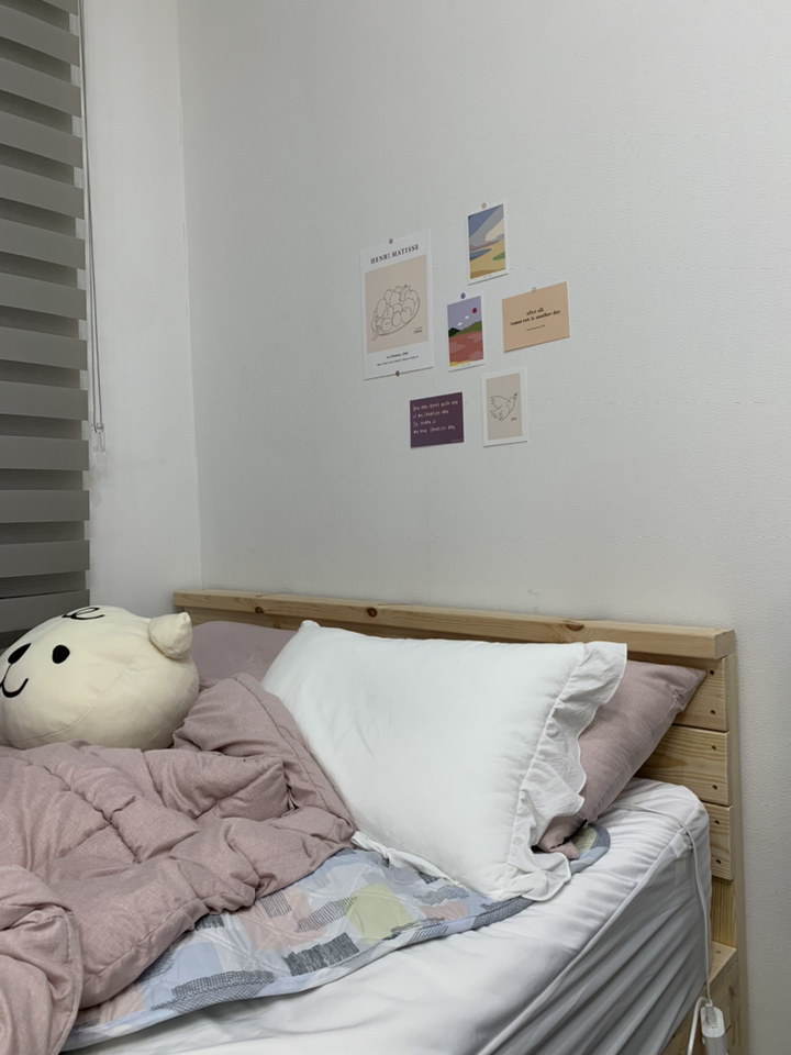 리치프릴 워싱면 베개 커버