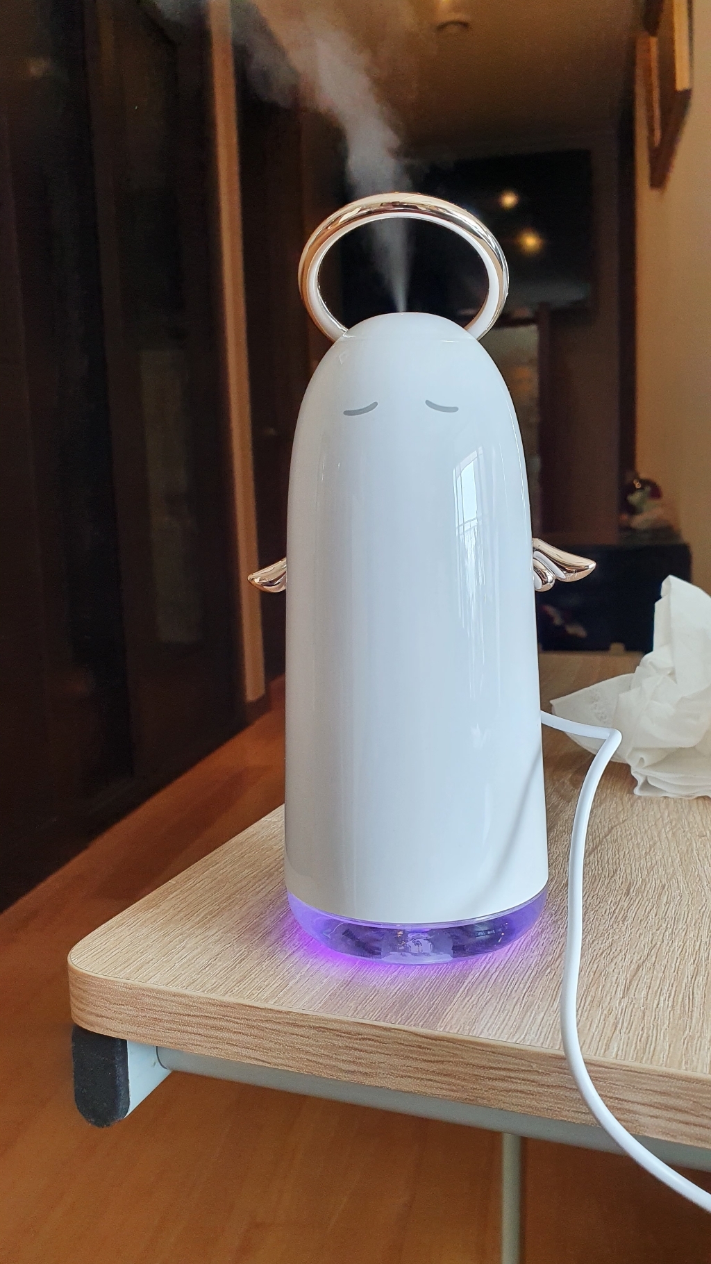 에이런 미니 USB 가습기 세척편한 청소쉬운 휴대용 차량 캠핑 천사가습기 3coor