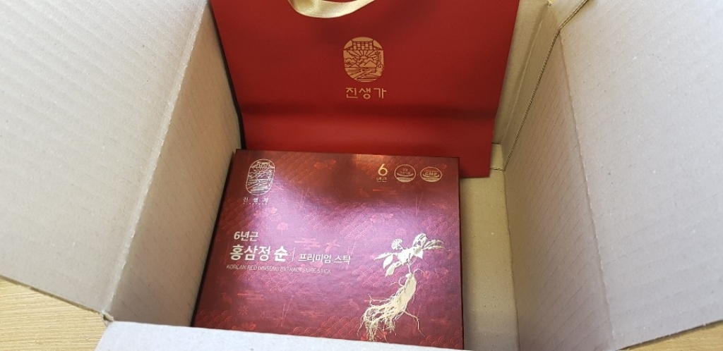 진생가 홍삼정 순 프리미엄 스틱 쇼핑백 리뷰 후기