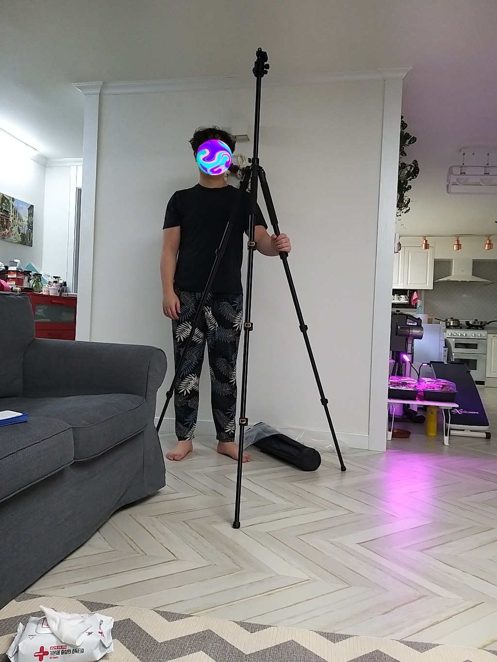 주닉스 Q-999H on 카메라 항공샷 수직촬영 버티컬 삼각대